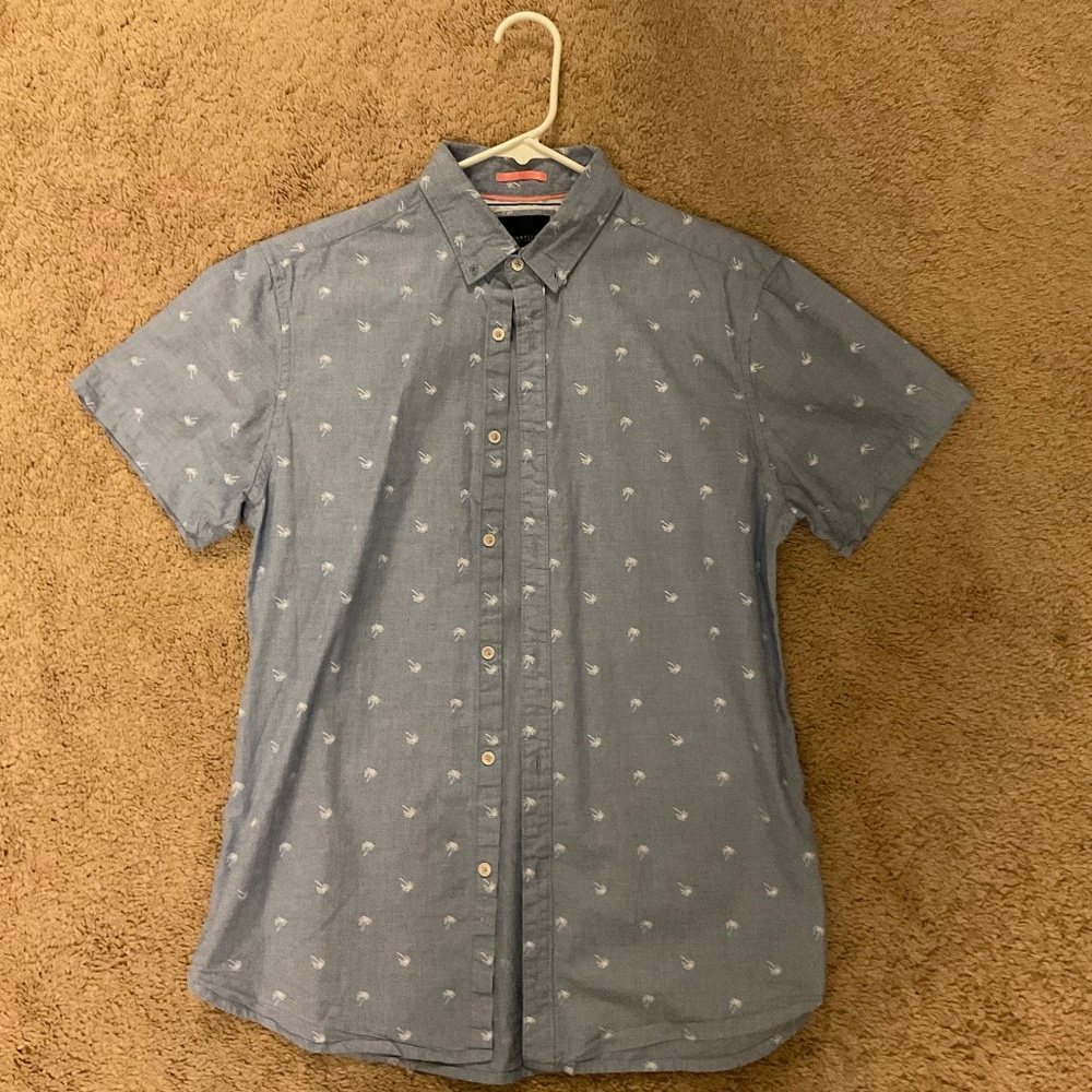 Denim & Flower Ricky Singh Men's Button down short sleeve (S)